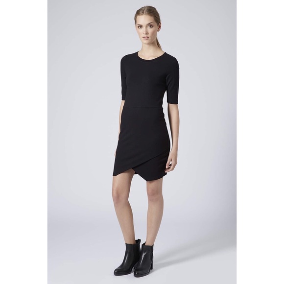 topshop black bodycon dress
